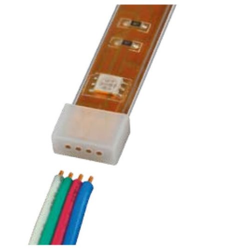 Заглушка торцевая контактная Uniel UCW-R10 WHITE 020 POLYBAG 5050 RGB, х4 10 мм картинка 